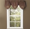 Sturbridge Patch Lined Triple Point Valance - Wine