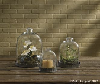 Glass Bell Cloche - 12"H