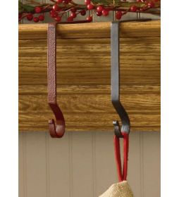 Plain Stocking Hanger - Red Finish