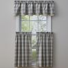 Prairie Wood Lined Layered Valance