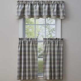 Prairie Wood Lined Layered Valance