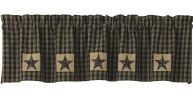 Sturbridge Patch Lined Valance - Black