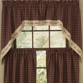 Sturbridge Live Lined Swag - 36"L - Wine