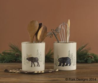 Rustic Retreat Utensil Crock