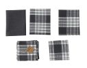 Dylan 3 Dishtowel & 1 Dishcloth Set - Slate