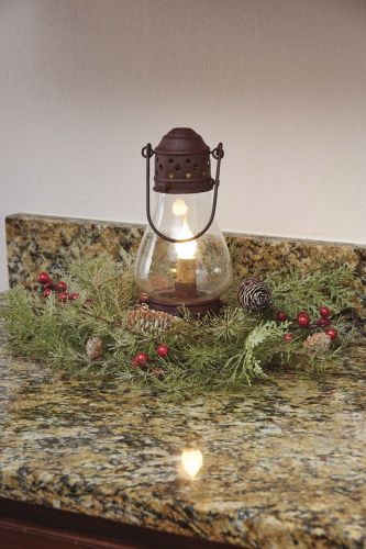 Tall Onion Lamp - 9.5" - Red