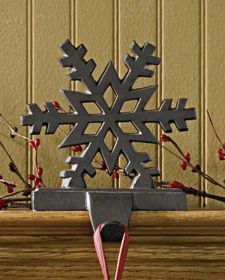 Snowflake Stocking Hanger - Iron