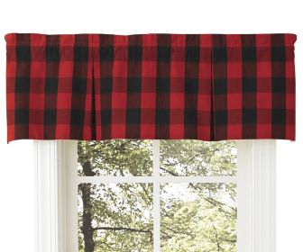 Buffalo Check Lined Pleat Valance