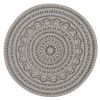 Zuri Medallion Printed Round Placemat - Mushroom