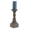 Brighton Wood Candlestick - 12"