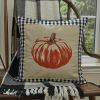 Autumn Checkerboard 20” Pillow With Poly Insert