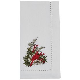 Cardinal Embroidered Napkin