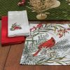 Cardinal Embroidered Napkin