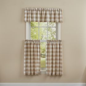 Wicklow Check Tiers  - 36"L  - Natural
