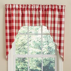 Wicklow Check Swag  - 36"L - Red&Cream