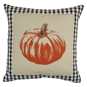 Autumn Checkerboard 20” Pillow With Poly Insert
