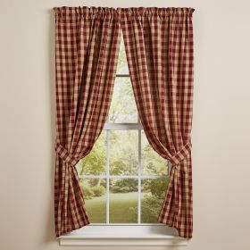 York Unlined Panel Pair - Wine - 63"L