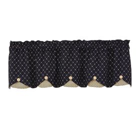 Carrington Lined Scallop Valance