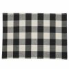 Wicklow Check Backed Placemat - Black & Cream