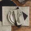 Black And Natural Block Print Placemat