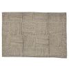 Black And Natural Block Print Placemat