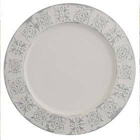 Distressed Tile Round Charger
