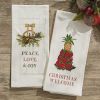 Williamsburg Christmas Welcome Embroidered Dishtowel