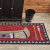 Wilderness Canoe Hooked Rug Runner 2' x 6'