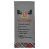 Fire Pit Rules Embroidered Dishtowel