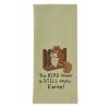 Bird Feeder's Still Empty Embroidered Dishtowel