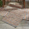 Apricot & Stone Chindi Rug 3' x 5'