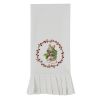Farmhouse Mouse Printed Embroidered Flour Sack Dishtowel