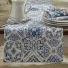 Williamsburg Delft Tile Runner 54"L