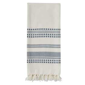 Kyla Woven Towel - Marine Blue