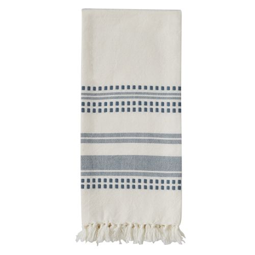 Kyla Woven Towel - Marine Blue