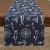 Captain's Quarters Table Runner 54"L - Navy