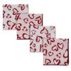 Wild Hearts Hearts Dishcloth Set 4