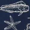 Captain's Quarters Dishtowel - Navy