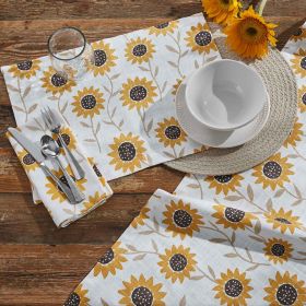 Sunflower Print Table Runner 72"L