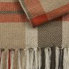 October Spice Plaid Throw