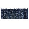 Captain's Quarters Valance 14"L - Navy