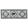 Tribal Hooked Rug Runner 2X6