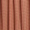 Sturbridge Plaid Ruffle Shower Curtain - Wine