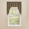 Sturbridge Plaid Ruffle Swag 36"L - Black