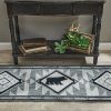 Tribal Hooked Rug Runner 2X6