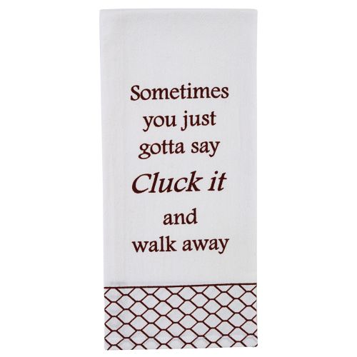 Sometimes You Just Say Flour Sack Printed  Dishtowel