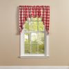 Wicklow Ruffled Swags 36" L - Red