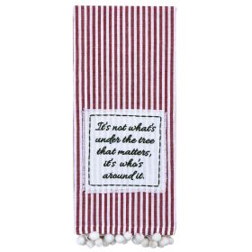 It's Who's Around It Patch Dishtowel