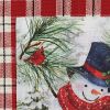 Flurry Snowman Decorative Dishtowel