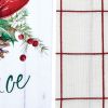 Poinsettia Pine 2 Dishtowel Set - Cardinal